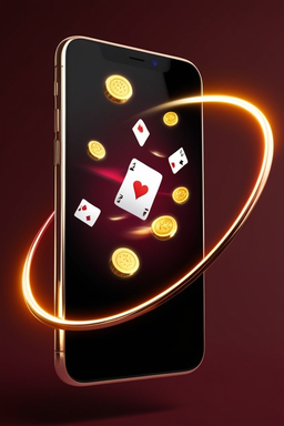 Smartphone mit Casino-App