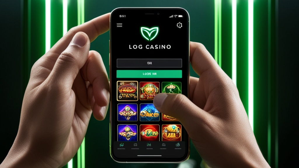 Mobiler Login mit Casinolobby auf dem Smartphone